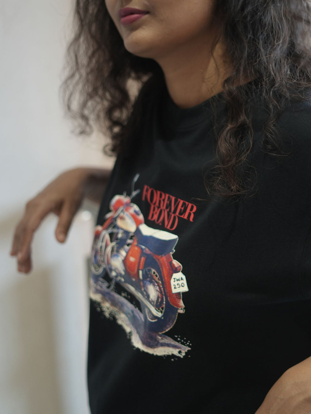 The Thump - Retro Motorcycle - Fan Art - Screen Printed - Women - Black