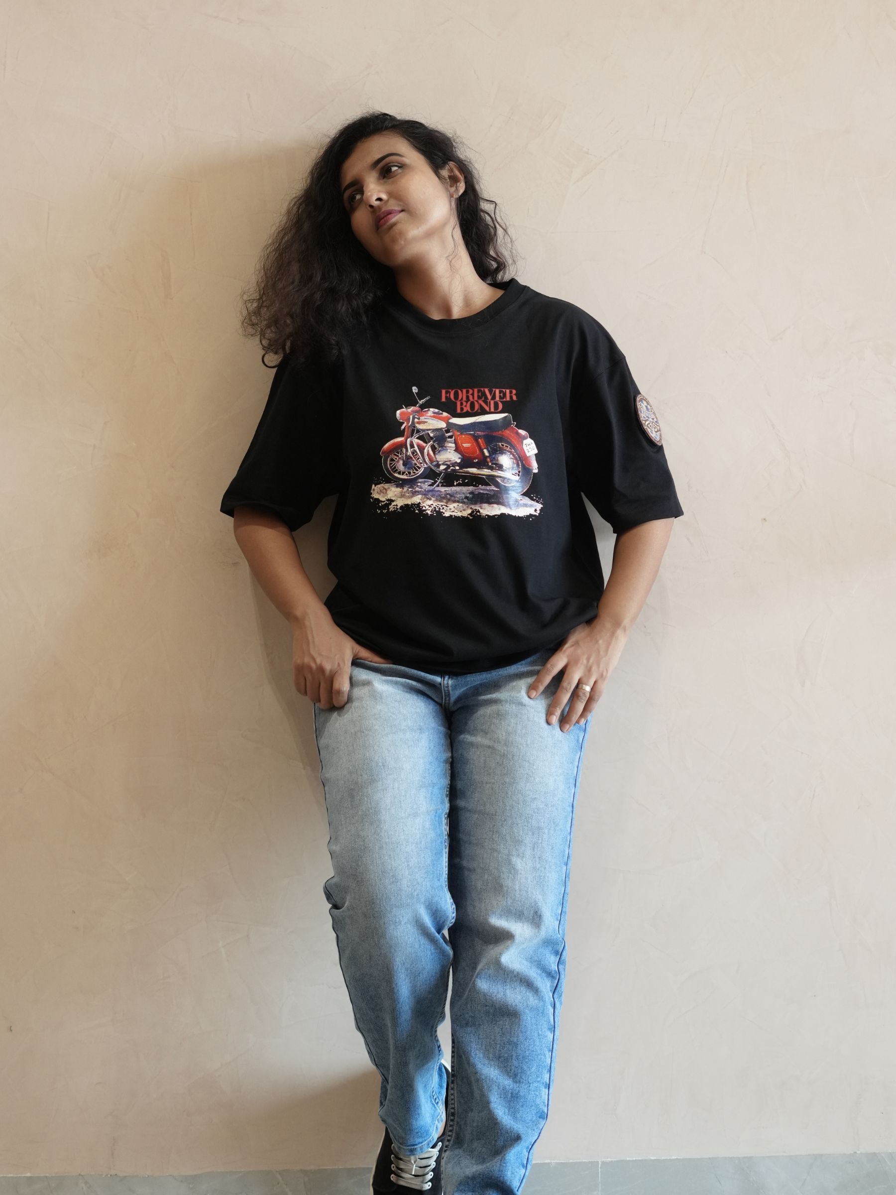 The Thump - Retro Motorcycle - Fan Art - Screen Printed - Women - Black