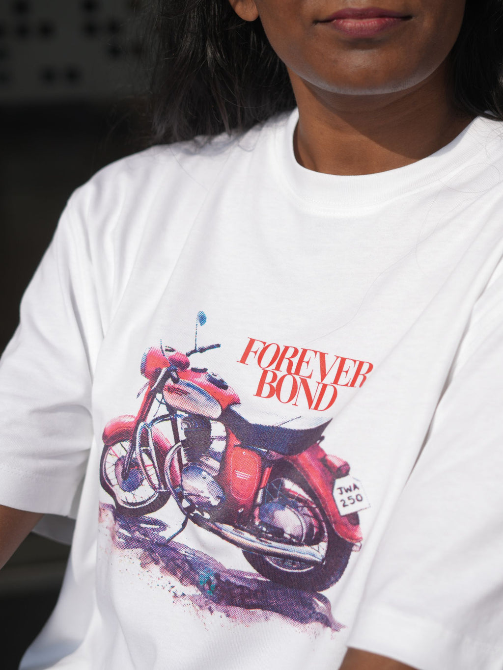 The Thump - Retro Motorcycle - Fan Art - Screen Printed - Women - White