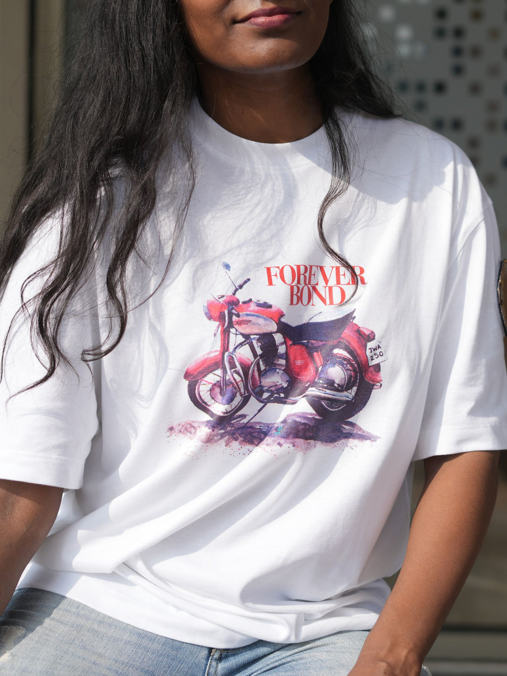 The Thump - Retro Motorcycle - Fan Art - Screen Printed - Women - White