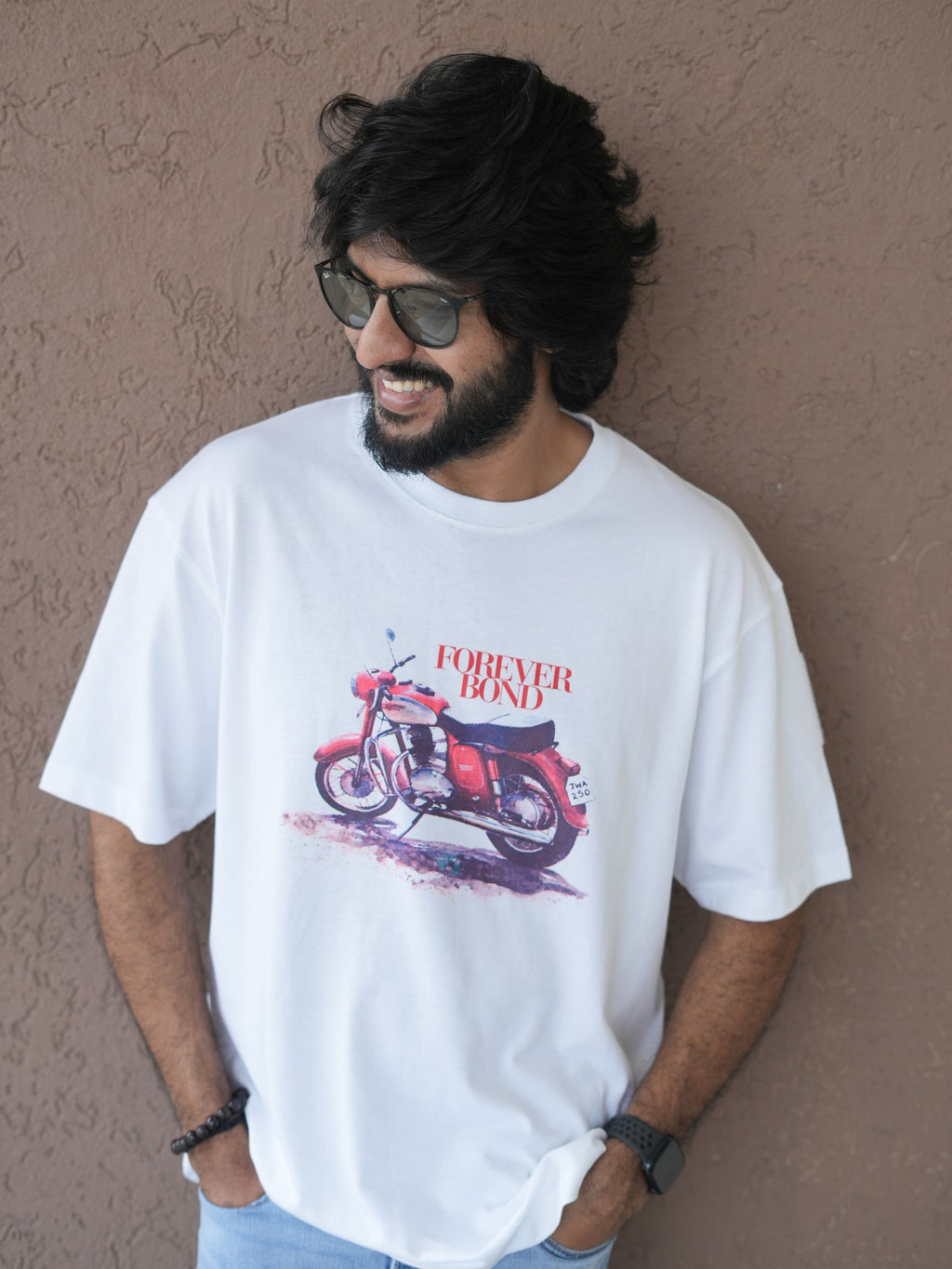 The Thump - Retro Motorcycle - Fan Art - Screen Printed - Men - White